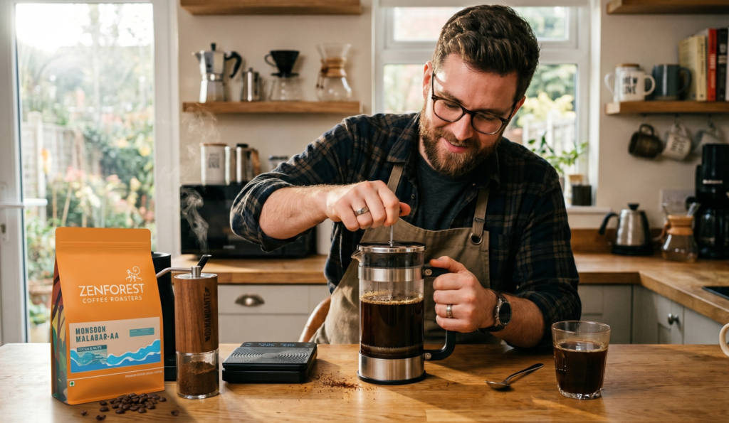 french_press_brewing